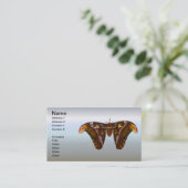Atlas Moth - Snake Head Visitekaartje (Staand voorkant)