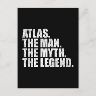 Atlas naam, Atlas De Man De Mythe De Legende Briefkaart