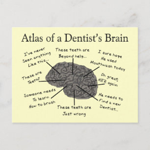 Atlas of a Dentist's Brain Briefkaart