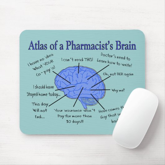 Atlas of A Pharmacist's Brain-Hilarious Muismat (Met muis)