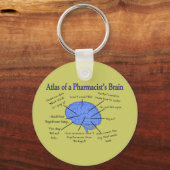 Atlas of A Pharmacist's Brain-Hilarious Sleutelhanger (Voorkant)