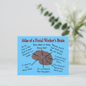 Atlas of a Postal Worker's Brain Briefkaart (Staand voorkant)