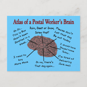 Atlas of a Postal Worker's Brain Briefkaart