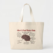 Atlas of a Postal Worker's Brain Grote Tote Bag (Voorkant)