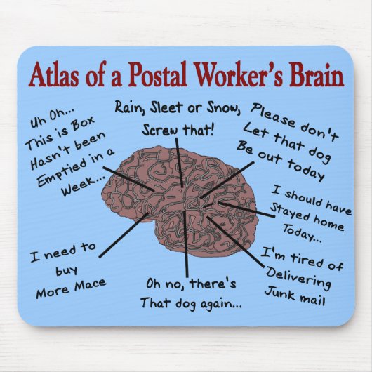 Atlas of a Postal Worker's Brain Muismat (Voorkant)