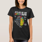 Atlas of An Autism Brain Month Ribbon Puzzle T-shirt (Voorkant)