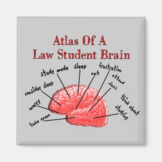 Atlas of Law Student Brain Magneet (Voorkant)