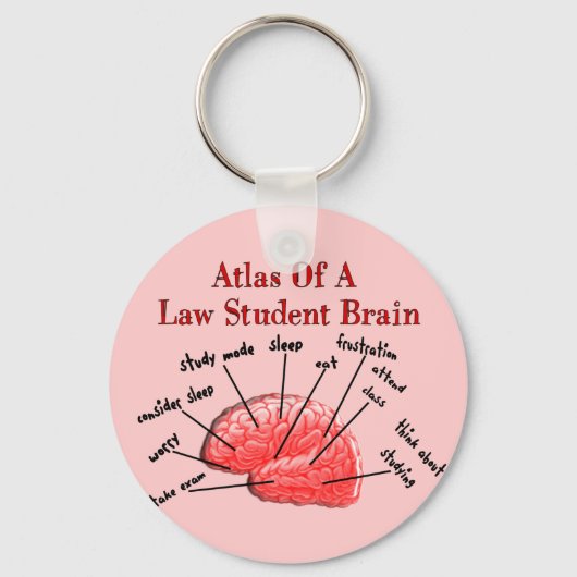 Atlas of Law Student Brain Sleutelhanger (Voorkant)