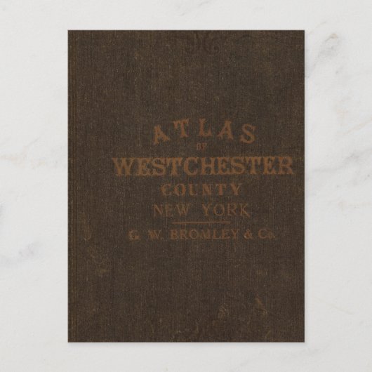 Atlas of Westchester County, NY Briefkaart (Voorkant)