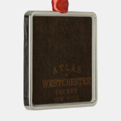 Atlas of Westchester County, NY Metalen Ornament (Rechts)