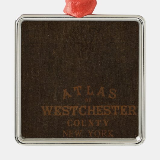Atlas of Westchester County, NY Metalen Ornament (Voorkant)