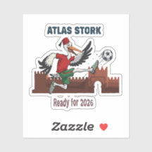 Atlas Ooievaar Marokko Voetbal 2026 Sport Mascotte