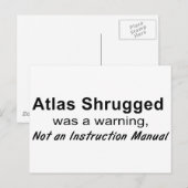 Atlas Opgehaalde Waarschuwing Briefkaart (Voorkant / Achterkant)