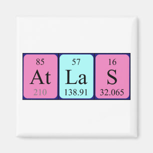 Atlas periodiek table name magnet