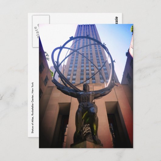 atlas rockefeller briefkaart (Voorkant / Achterkant)