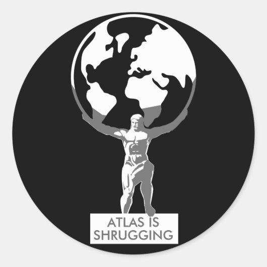Atlas Ronde Sticker (Voorkant)