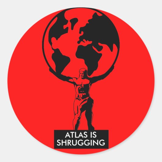 Atlas Ronde Sticker (Voorkant)