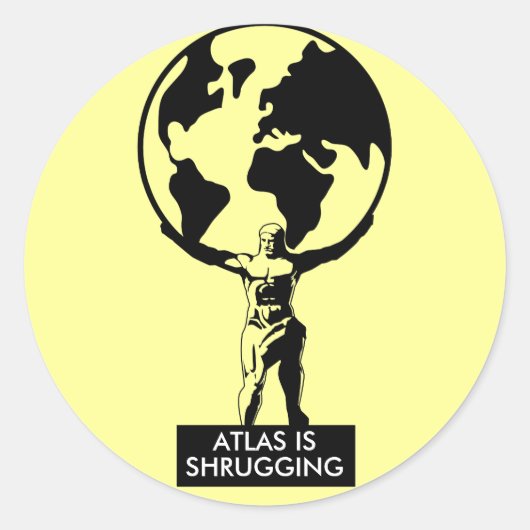 Atlas Ronde Sticker (Voorkant)
