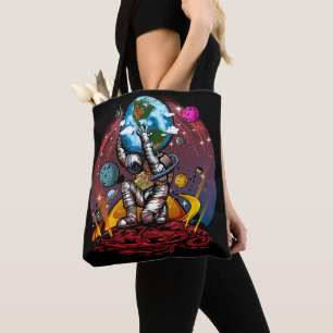 Atlas Ruimtevaarder Die Aarde Mars Kosmische Melkw Tote Bag