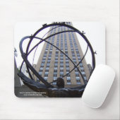 Atlas Sculpture and 30 Rock in NYC Mousepad Muismat (Met muis)