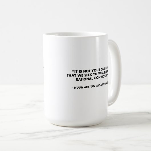 Atlas Shrugged Akston's Diner Coffee Mok (Voorkant rechts)