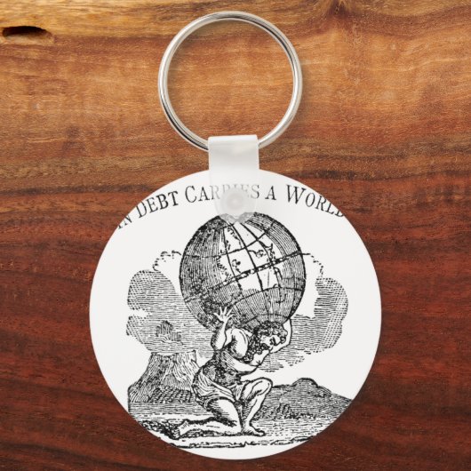 Atlas Shrugged / Debt Quote Sleutelhanger (Voorkant)