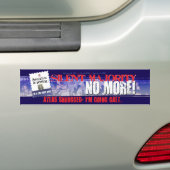 Atlas Shrugged-Ik ga Galt bezoeken Bumpersticker (Op auto)