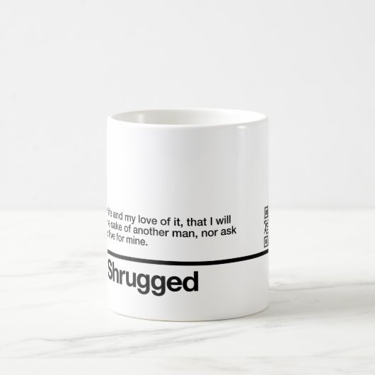 Atlas Shrugged Oath Koffiemok (Center)