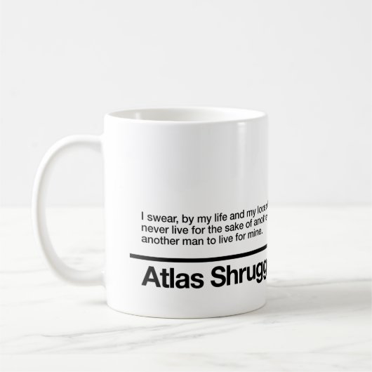 Atlas Shrugged Oath Koffiemok (Links)