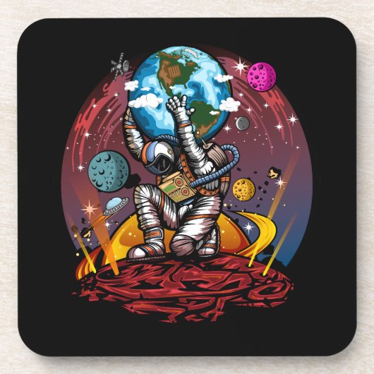 Atlas Space Man Bier Onderzetter (Voorkant)
