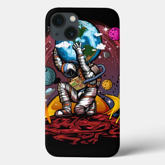 Atlas Space Man Case-Mate iPhone Case (Achterkant)