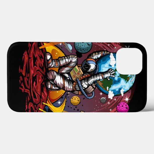 Atlas Space Man Case-Mate iPhone Case (Achterkant (horizontaal))