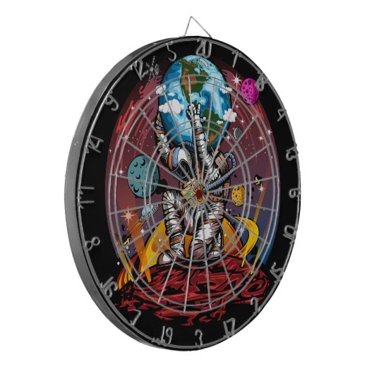 Atlas Space Man Dartbord (Voorkant Links)