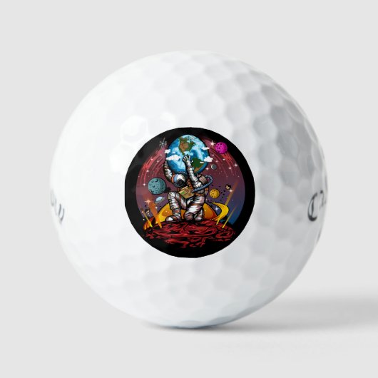 Atlas Space Man Golfballen (Voorkant)