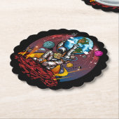 Atlas Space Man Kartonnen Onderzetters (Gekanteld)