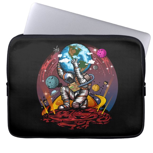Atlas Space Man Laptop Sleeve (Voorkant)