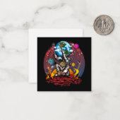 Atlas Space Man Notitiekaartje (Voorkant / Achterkant in situ)