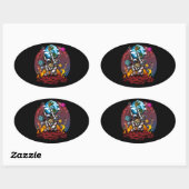 Atlas Space Man Ovale Sticker (Vel)