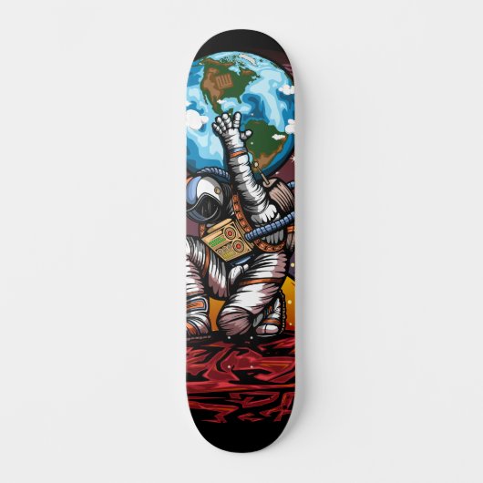 Atlas Space Man Persoonlijk Skateboard (Voorkant)