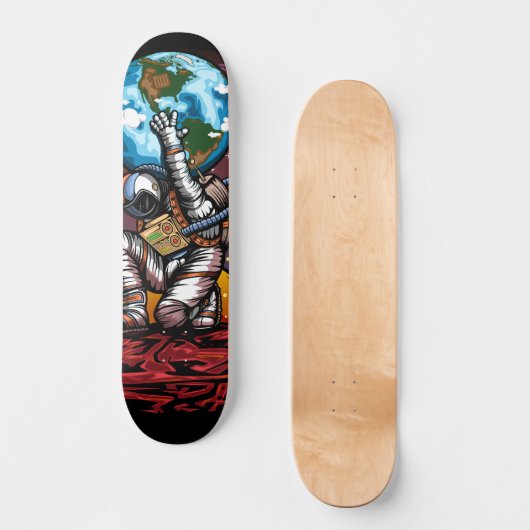 Atlas Space Man Persoonlijk Skateboard (Voorkant)