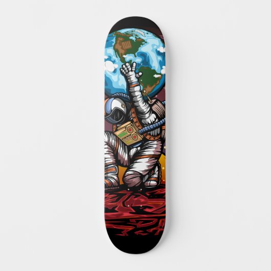 Atlas Space Man Persoonlijk Skateboard (Voorkant)