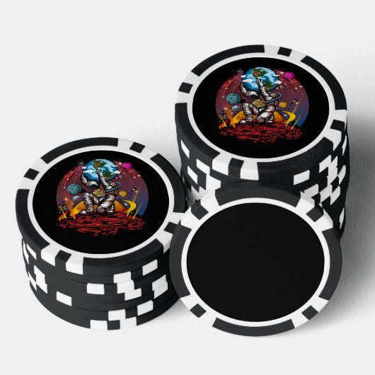 Atlas Space Man Poker Chips (Opstapeling)