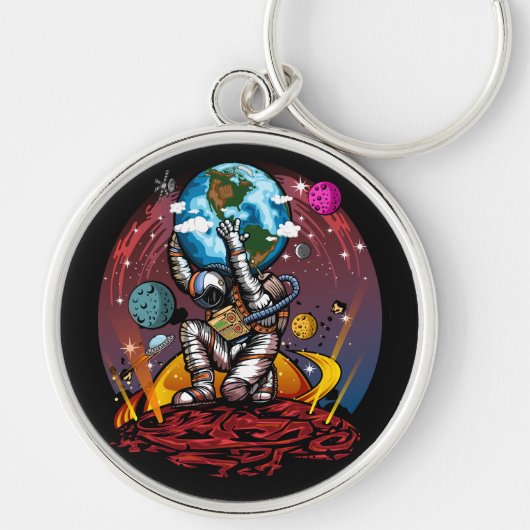Atlas Space Man Sleutelhanger (Voorkant)