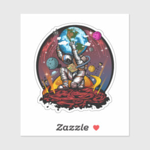 Atlas Space Man Sticker