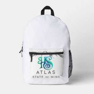 Atlas Staat van Geest – Minimaal Atlasgebergte Lij Bedrukte Rugzak