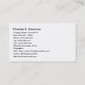 Atlas Statue, Rockefeller Center, NYC Visitekaartje (Achterkant)