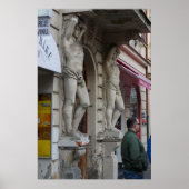 Atlas Statues - Classical Art and Urban Life Poster (Voorkant)