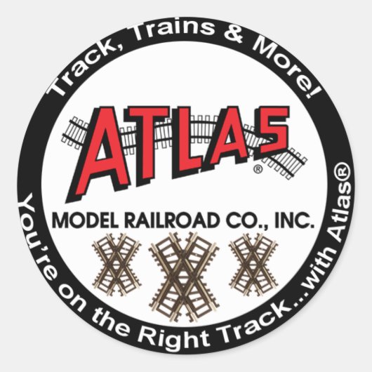 Atlas Sticker - Rond (Voorkant)