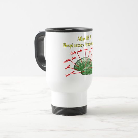 Atlas van Ademhalingsstudent Brain Gifts Reisbeker (Voorkant links)