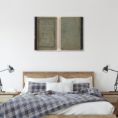 atlas van de caraïneschool canvas afdruk (Insitu (Slaapkamer))